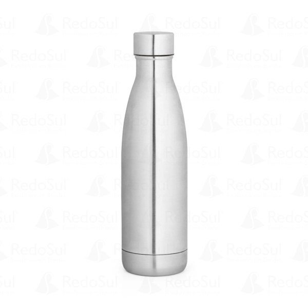 Garrafa personalizada térmica em aço inox reciclado acabamento fosco 520 ml